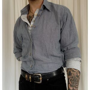 90s Levis Button down Grey size M